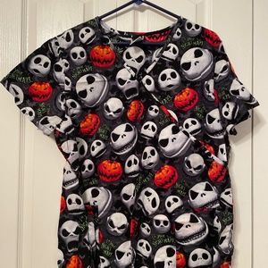 Disney Halloween scrub top.